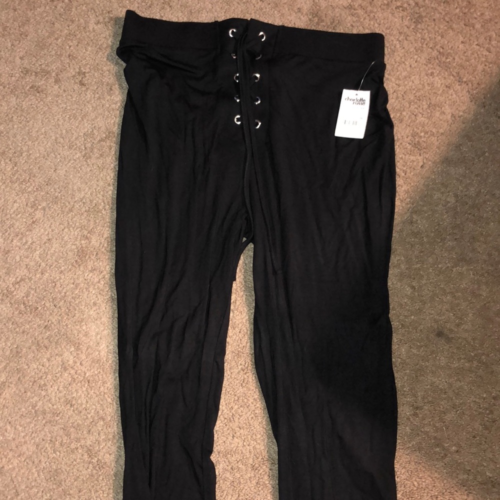 Lace up pants